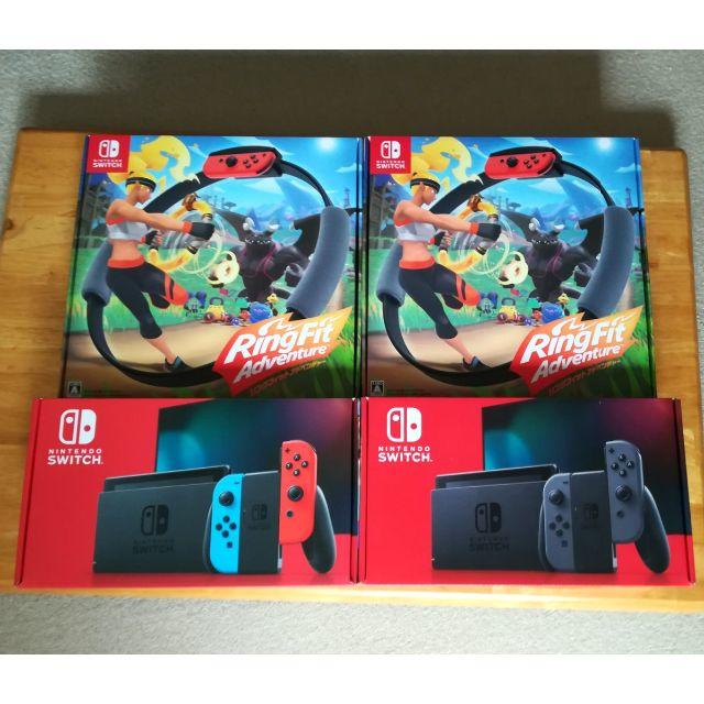希少 黒入荷! Nintendo Switch - 新品 新型 Nintendo Switch本体2台と