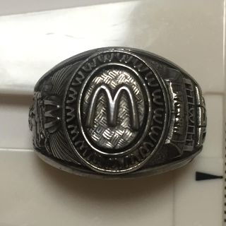 70s マクドナルド McDonald's リング 指輪 16号 カレッジリング 70s マクドナルド McDonald's リング 指輪 16号 カレッジリング