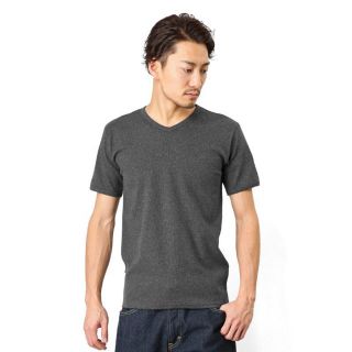 アヴィレックス(AVIREX)のAVIREX アヴィレックス メンズ デイリー VネックTシャツ チャコール S(Tシャツ/カットソー(半袖/袖なし))