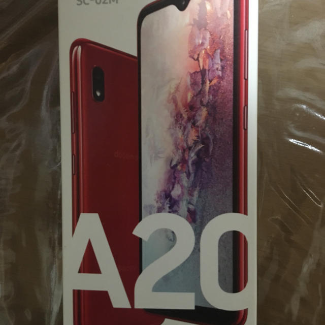 GALAXY A20 SCー02M  ギャラクシー　レッド