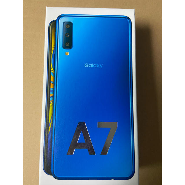 Galaxy A7 ブルー 64 GBスマートフォン本体