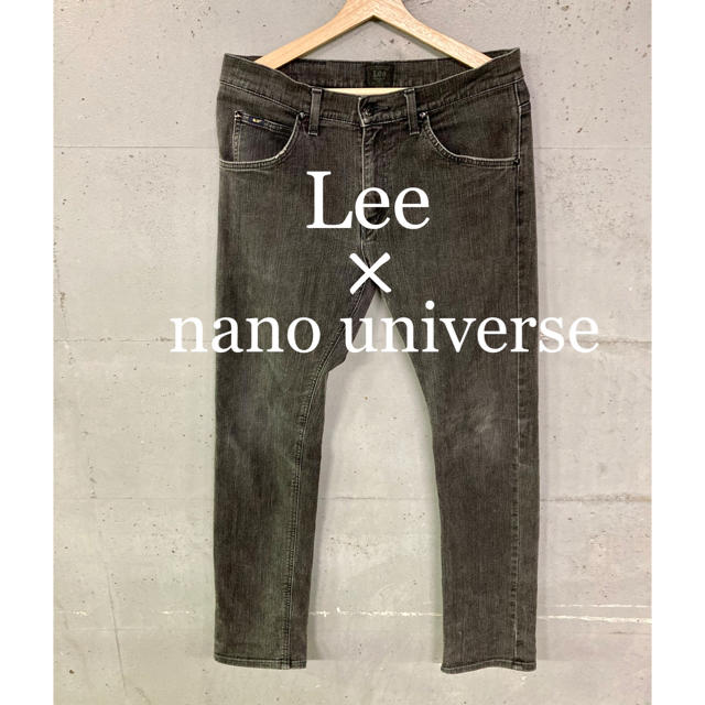 Lee×nano universe別注！ブラックストレッチデニム！日本製！