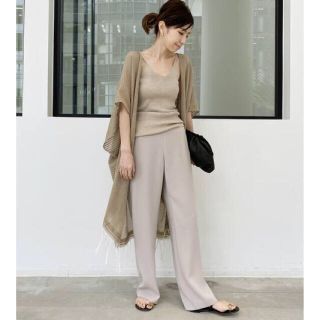 アパルトモンドゥーズィエムクラス(L'Appartement DEUXIEME CLASSE)の専用です❗️★新品 34 アパルトモン Wide Pants ベージュ(カジュアルパンツ)