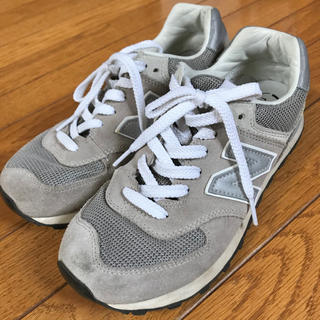 ニューバランス(New Balance)のニューバランス 574 グレー 24.5cm(スニーカー)