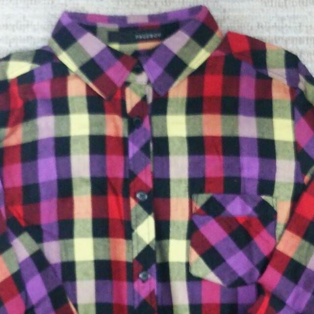 PAGEBOY(ページボーイ)の長めブロックチェックシャツ レディースのトップス(シャツ/ブラウス(長袖/七分))の商品写真
