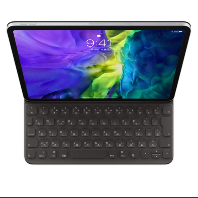 Apple(アップル)の 12.9インチ iPad Pro、Smart Keyboard Folio スマホ/家電/カメラのPC/タブレット(タブレット)の商品写真