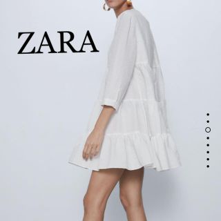 ザラ(ZARA)のZARA♡ティアードワンピース(ミニワンピース)