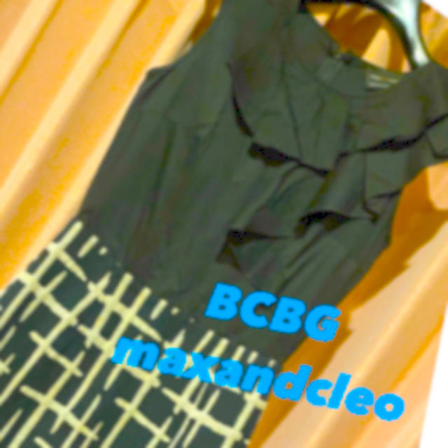 BCBGMAXAZRIA(ビーシービージーマックスアズリア)のBCBG ☆ フリルブラウスドッキングワンピース レディースのワンピース(ひざ丈ワンピース)の商品写真