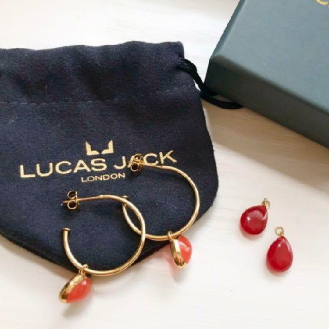 sale【美品】LUCAS JACK エルメスオレンジ ピアス