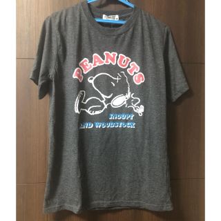 スヌーピー(SNOOPY)の新品タグ付き　スヌーピー  Tシャツ　チャコールグレー　Mサイズ(Tシャツ(半袖/袖なし))