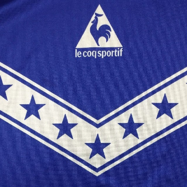 le coq sportif(ルコックスポルティフ)のVINTAGE le coq sportif デサント サッカーシャツ O-XO スポーツ/アウトドアのサッカー/フットサル(ウェア)の商品写真