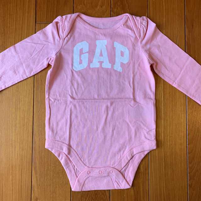 babyGAP(ベビーギャップ)の新品☆babygap☆ピンクロンパース＆スカイ柄レギンスセット☆70㎝ キッズ/ベビー/マタニティのベビー服(~85cm)(ロンパース)の商品写真