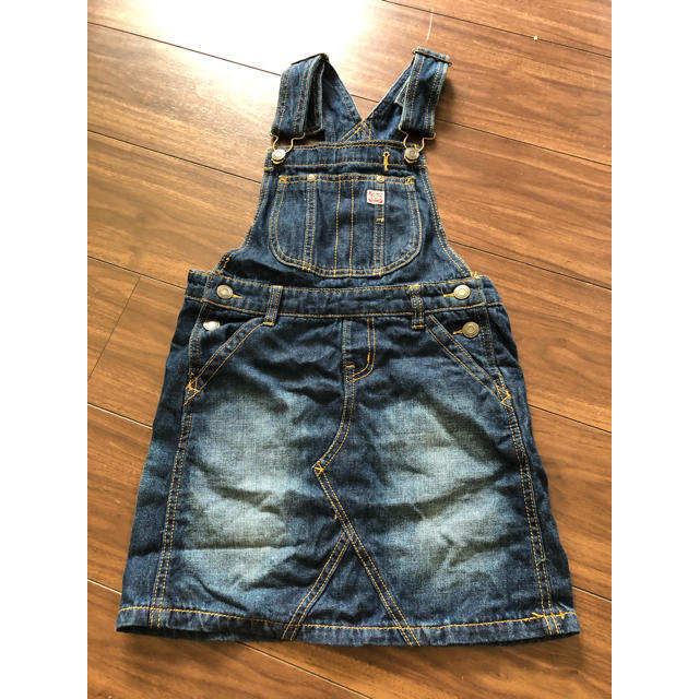 JUNK STORE(ジャンクストアー)のサロペット　オールインワン　140 女の子　デニム キッズ/ベビー/マタニティのキッズ服女の子用(90cm~)(ワンピース)の商品写真