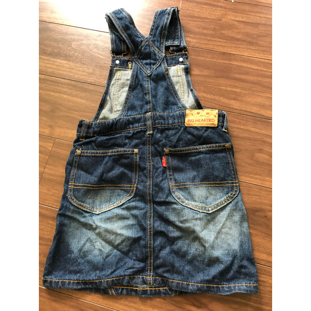 JUNK STORE(ジャンクストアー)のサロペット　オールインワン　140 女の子　デニム キッズ/ベビー/マタニティのキッズ服女の子用(90cm~)(ワンピース)の商品写真