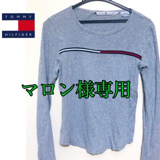 トミーヒルフィガー(TOMMY HILFIGER)の【専用出品】TOMMY  グレー ロゴ ロンT(Tシャツ(長袖/七分))