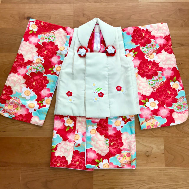 ♡Wedding様専用♡七五三着物セット★3歳用 キッズ/ベビー/マタニティのキッズ服女の子用(90cm~)(和服/着物)の商品写真