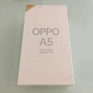 アンドロイド(ANDROID)の【新品未開封】OPPO A5 2020 ブルー　SIMフリー(スマートフォン本体)