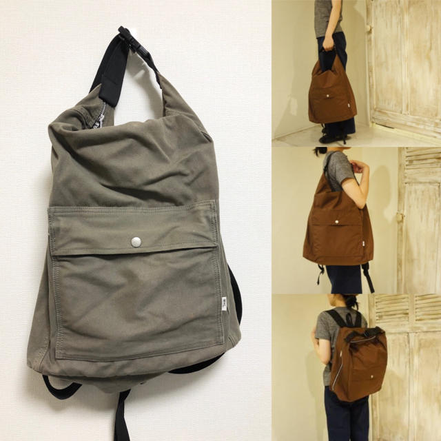 MARGARET HOWELL(マーガレットハウエル)の＜MHL.＞ 2WAY BAG/バッグ カーキ リュックサック エムエイチエル メンズのバッグ(バッグパック/リュック)の商品写真