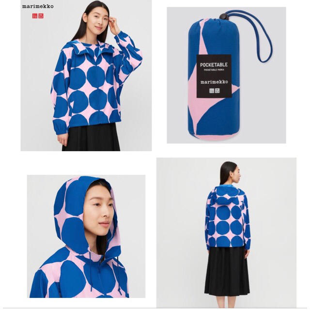 marimekko(マリメッコ)のマリメッコ✖️ユニクロ　ポケッタブル　パーカ　日本未発売　第2弾　Lサイズ レディースのジャケット/アウター(ナイロンジャケット)の商品写真