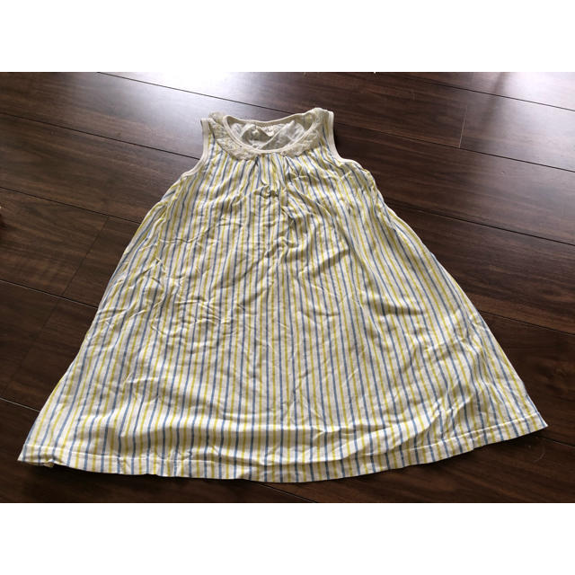 JUNK STORE(ジャンクストアー)のワンピース　120 junk store 女の子　黄色 キッズ/ベビー/マタニティのキッズ服女の子用(90cm~)(ワンピース)の商品写真