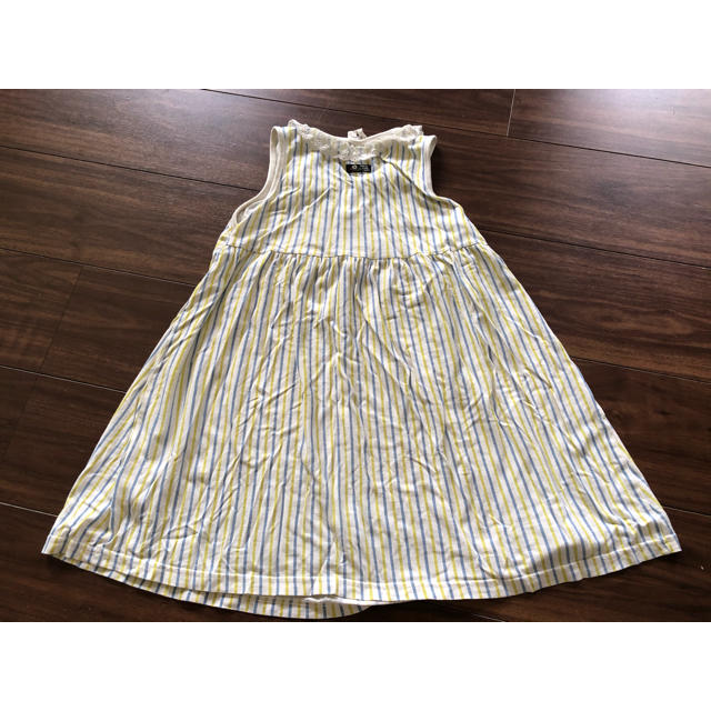 JUNK STORE(ジャンクストアー)のワンピース　120 junk store 女の子　黄色 キッズ/ベビー/マタニティのキッズ服女の子用(90cm~)(ワンピース)の商品写真