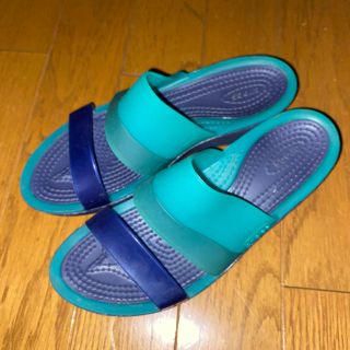 クロックス(crocs)のクロックス　サンダル　ブルー(サンダル)