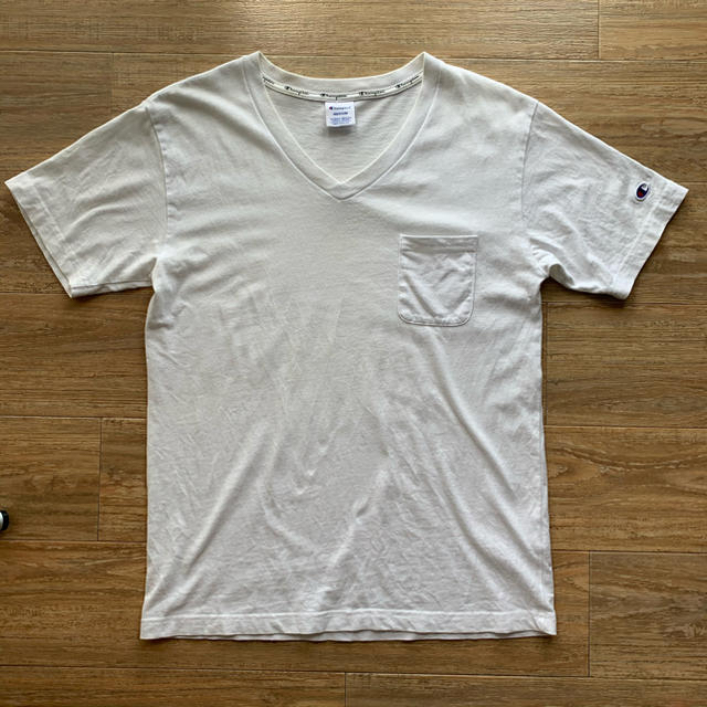 Champion(チャンピオン)のChampion 白Tシャツ Mサイズ メンズのトップス(Tシャツ/カットソー(半袖/袖なし))の商品写真