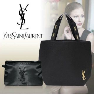 {未使用} YSL サンローラン 化粧ポーチ トラベルポーチ 手提げ