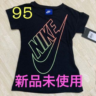 ナイキ(NIKE)のNIKE ワンピ ♡ Tシャツ　女の子　黒　ブラック　運動会(Tシャツ/カットソー)