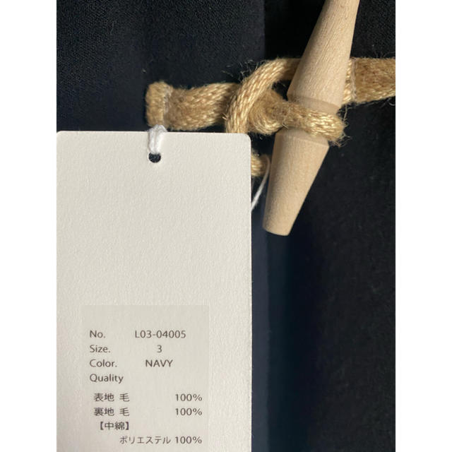COMOLI - 【新品 未使用】 COMOLI 中綿ダッフルコート ネイビー size 3