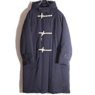 コモリ(COMOLI)の【新品 未使用】 COMOLI 中綿ダッフルコート ネイビー size 3(ダッフルコート)