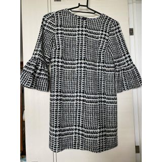 ZARA チュニック ワンピース s 七分袖