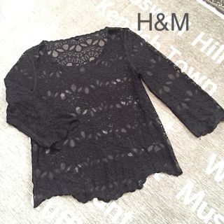 エイチアンドエム(H&M)の大人気❗️総レースtops S✨(カットソー(長袖/七分))