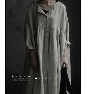 ネストローブ(nest Robe)の専用☆joie  de  Vivreフレンチリネンワッシャータックトッパーワンピ(ロングワンピース/マキシワンピース)