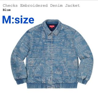 シュプリーム(Supreme)のSupreme Checks Embroidered Denim Jacket(Gジャン/デニムジャケット)