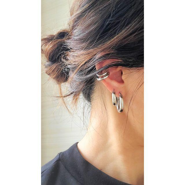 TODAYFUL(トゥデイフル)の#38 2ペア ear cuff イヤカフ(イヤーカフ) シルバー レディースのアクセサリー(イヤーカフ)の商品写真