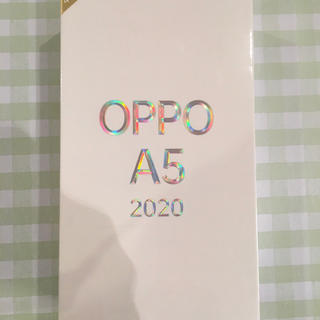 ラクテン(Rakuten)のOPPO A5 2020 ブルー　新品未開封(スマートフォン本体)