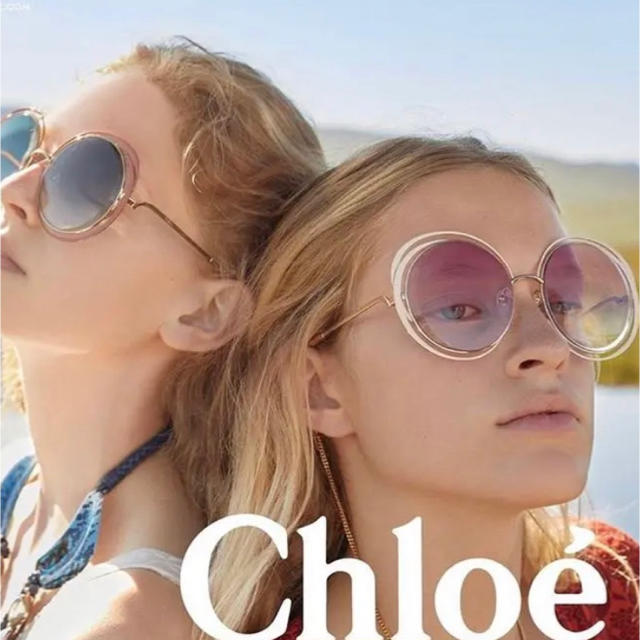 クロエChloe♥サングラス♥ゴールド/トランスペアレントグレー♥新品未使用ファッション小物