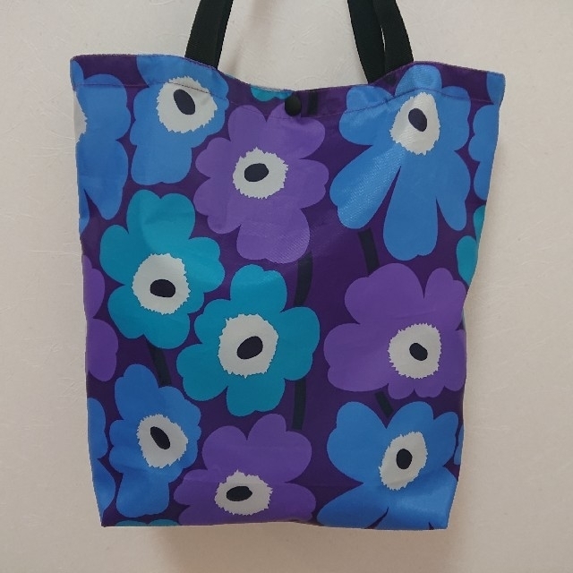 marimekko(マリメッコ)のマリメッコ エコバッグ パープル ハンドメイドのファッション小物(その他)の商品写真