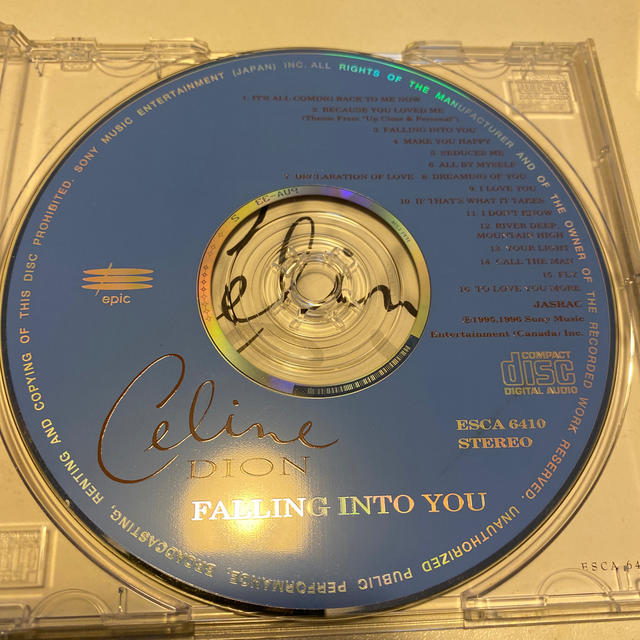 Celine Dion  「Falling into You」 エンタメ/ホビーのCD(ポップス/ロック(洋楽))の商品写真