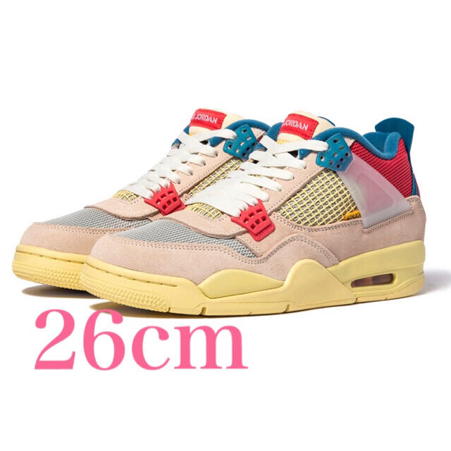 GUAVAICEサイズ【値下げ】UNION × NIKE AIR JORDAN 4 "GUAVA"