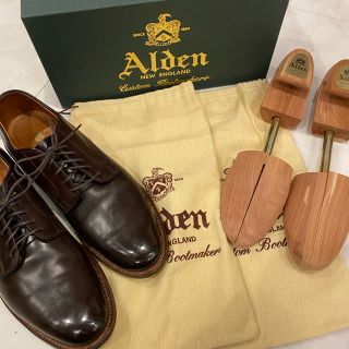 オールデン(Alden)の入手困難Aldenシガーコードバンプレーントゥ8.5Dオールデンラベロウィスキー(ブーツ)