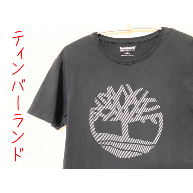 Timberland(ティンバーランド)のTシャツ　ティンバーランド timberland ビッグロゴ　デカロゴ　黒 メンズのトップス(Tシャツ/カットソー(半袖/袖なし))の商品写真