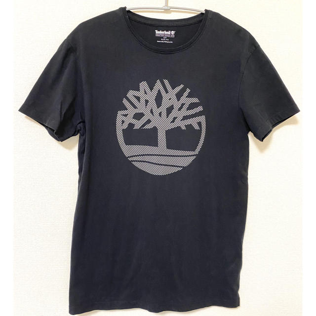 Timberland(ティンバーランド)のTシャツ　ティンバーランド timberland ビッグロゴ　デカロゴ　黒 メンズのトップス(Tシャツ/カットソー(半袖/袖なし))の商品写真