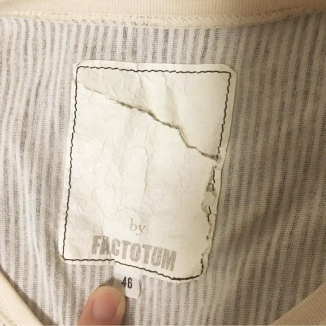 FACTOTUM(ファクトタム)のFACTOTUM ボーダー　Tシャツ　半袖 メンズのトップス(Tシャツ/カットソー(半袖/袖なし))の商品写真