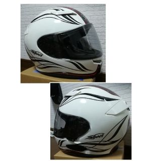 ショウエイシャ(翔泳社)の美品 SHOEI Z-6 フルフェイスヘルメット Mサイズ(ヘルメット/シールド)