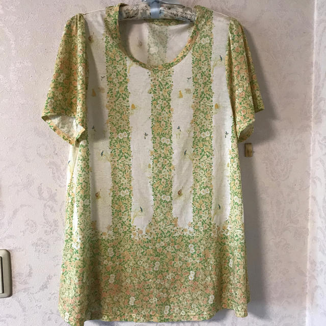 franche lippee(フランシュリッペ)のライオン・鳥・花園　Tシャツ　フランシュリッペ fl5 レディースのトップス(Tシャツ(半袖/袖なし))の商品写真