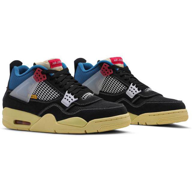 Union Nike Air Jordan 4 Retro Off Noir