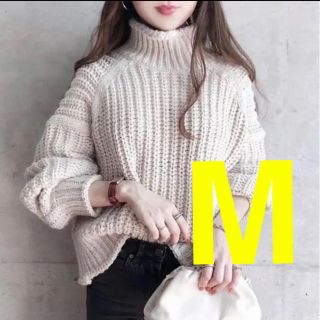 エイチアンドエム(H&M)の◆完売◆H&M チャンキーニット リブニットハイネックセーター　M サイズ(ニット/セーター)