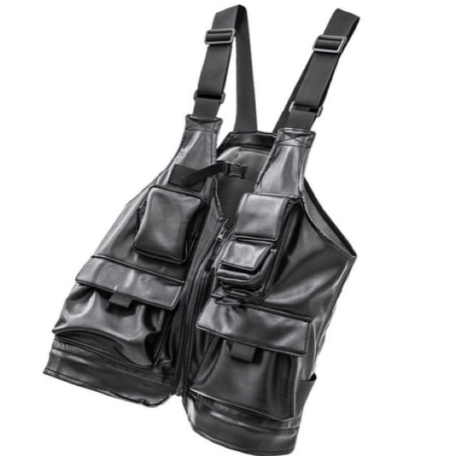 新品未使用//LORINZA×studious leather bag vest